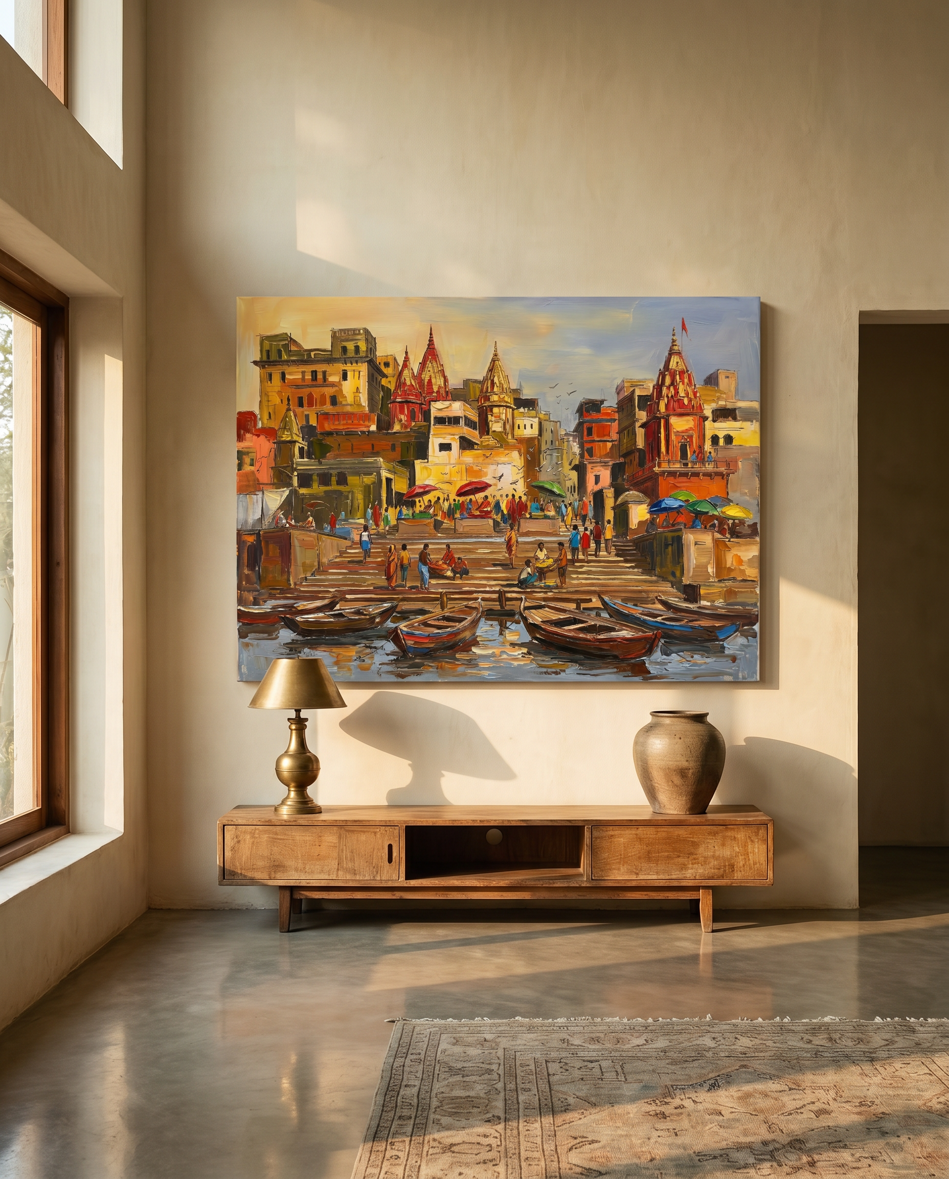 Varanasi in a Hyderabad foyer