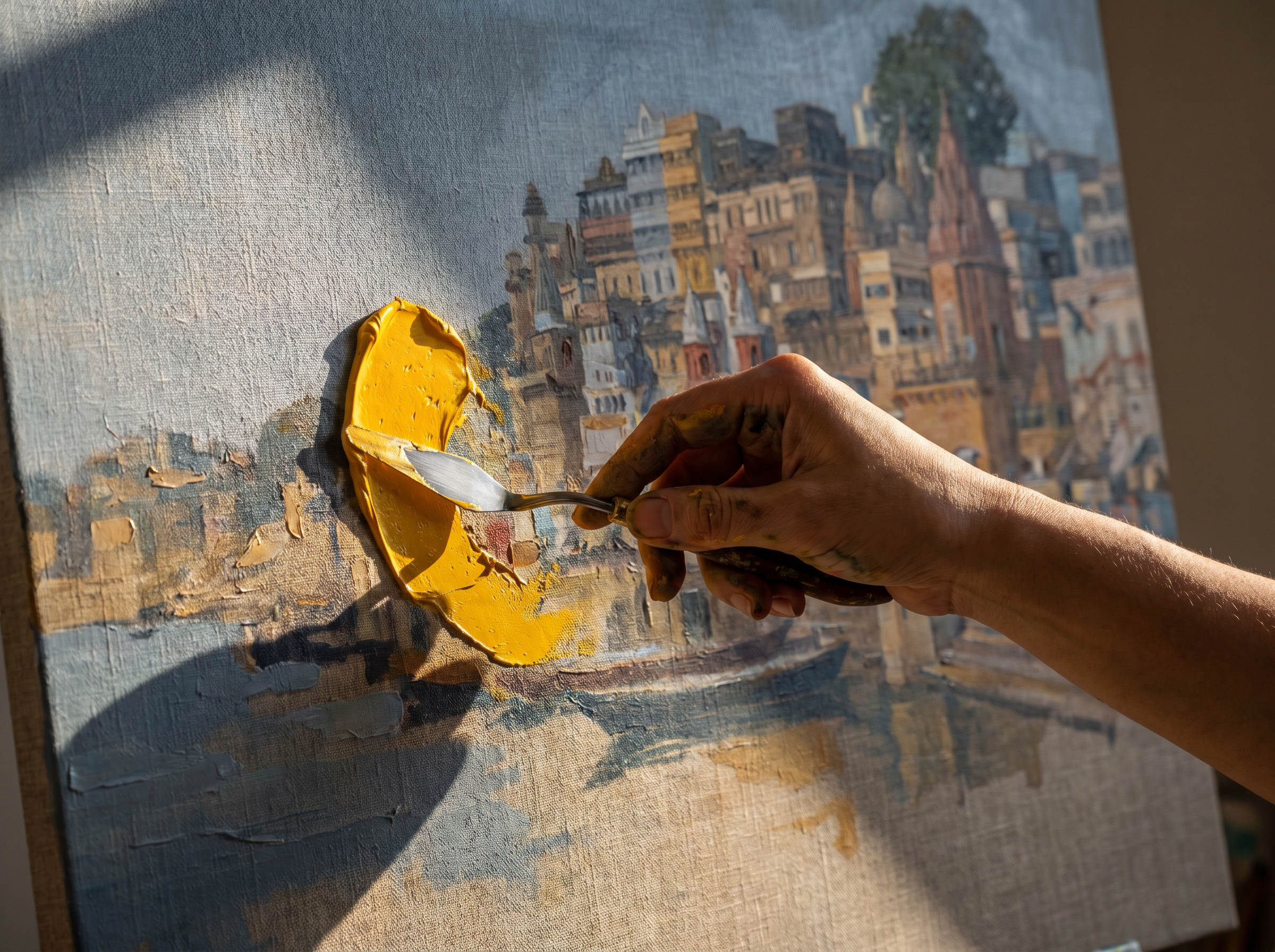 Palette knife macro